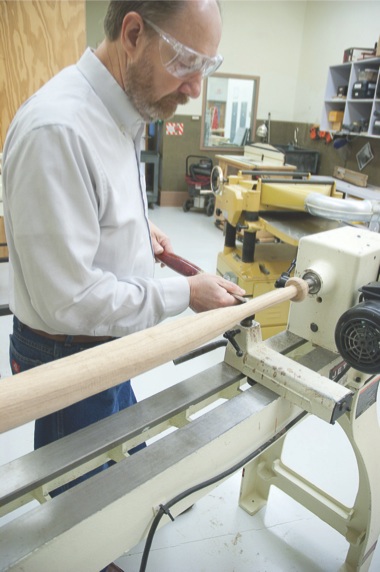 The bat featured here was designed and crafted by Sun City resident Don Keene as a fiftieth birthday present for Sun Day managing editor Chris La Pelusa’s brother. (Photos by Chris LaPelusa/Sun Day)