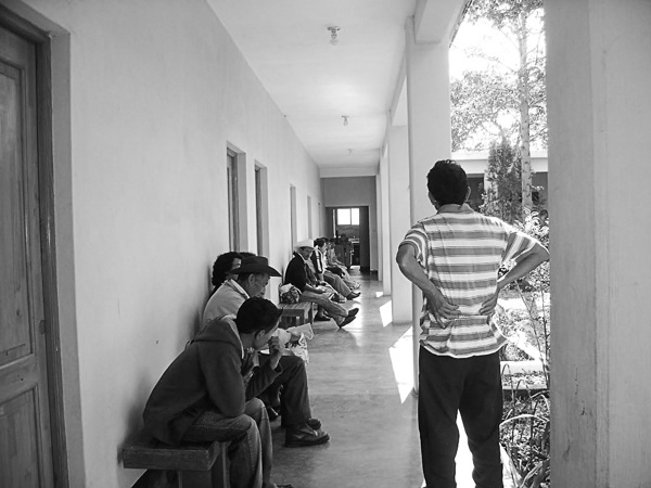 Guatemalan residents wait for medical aid and operations at Refuge International compound. (Photo provided)