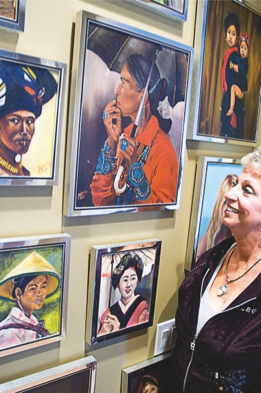 A penchant for painting and art wasn’t just a talent than ran in Bobbi Vinton’s family. It was the bond between her and her artist father, who painted the collection featured above. (Photo by Chris LaPelusa/Sun Day)