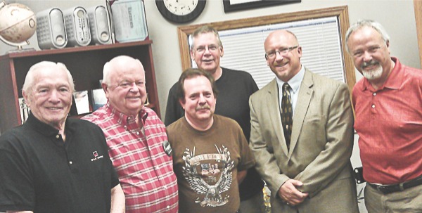 Members of the Investors Club. From left, Preston Scroggin, member; Vern Tepe, treasurer; Bill Murphy, secretary; Bill Rowland, member; Don Gaylord, financial advisor; Dave Strahl, president. (Photo by Mason Souza/Sun Day)