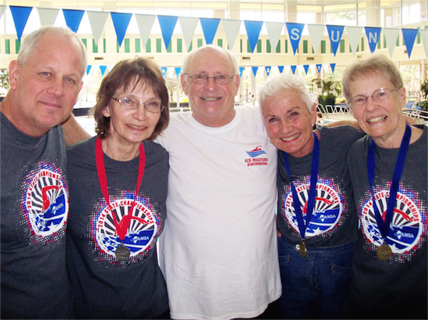 Stingrays Mark Schark, Ginny McCann, Bruce Hofstetter, Joanie Koplos, and Nancy Moore. (Photo provided)