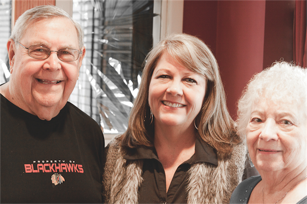 Brunner and her parents OB and Rita Obrachta. (Photo by Chris LaPelusa/Sun Day)