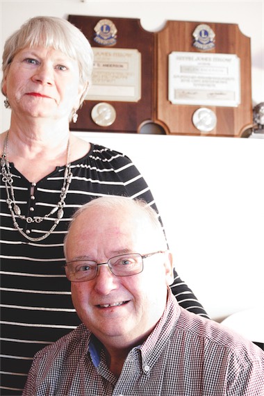 Jack and Helen Anderson have been dedicated volunteers in their community and long-standing members of the Lions and other organizations. (Photo by Chris LaPelusa/Sun Day)
