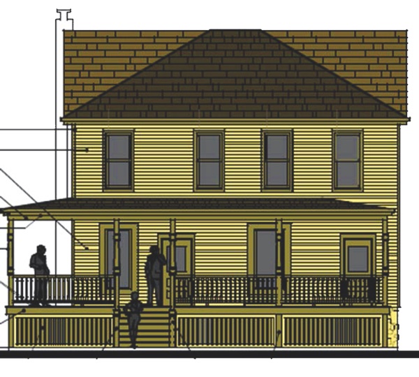 Rendering of the renovated Hackett House, soon to be the McHenry County Visitors Bureau. (Photo provided)