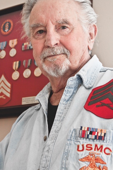 During the war, Rick Loughran was an ‘island hopper,’ but that didn’t mean he was lazing around, bathing in the sun. Rather, he was installed into constant combat, as his unit moved closer and closer to Japan. (Photo by Chris LaPelusa/Sun Day)