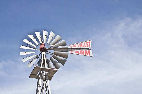 Windmill located at Sun Valley Farm on Main St. and Lois Lane. With much anticipation, the farm will become the home of the Huntley Historical Society. (Photo by Chris LaPelusa/Sun Day)