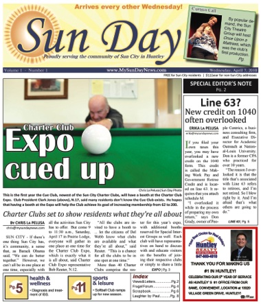 Sun Day’s first edition, published April 7, 2010.
