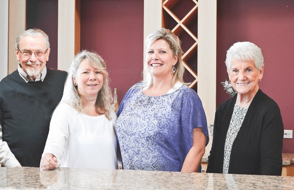 From left: Ron Johnston, Jackie Shireman, Renee Swanson and Ollie Arseneau.