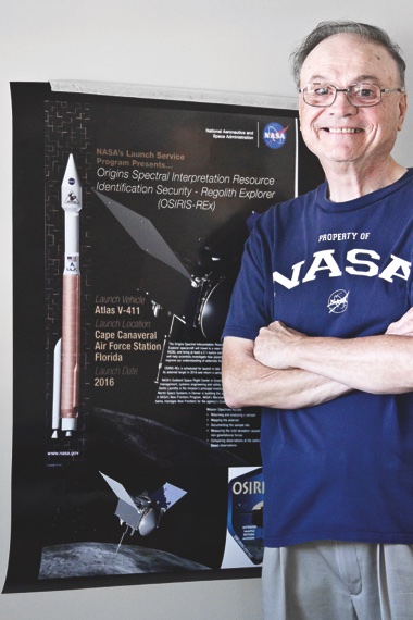 Sun City author Ken Kozy’s ebook was selected by NASA for inclusion aboard the OSIRIS-REx, a part exploratory, part-time  capsule vessel headed for the Bennu asteroid. (Photo by Chris LaPelusa/Sun Day)