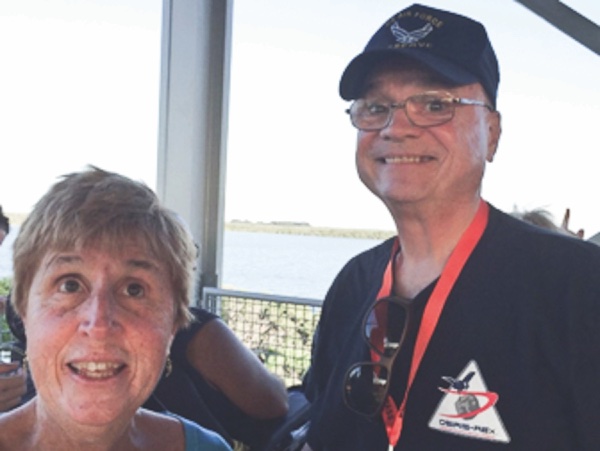 Mary and Ken Kozy at the OSIRIS-REx launch. (Photo provided)