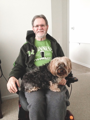 Ray Dempsey sustained a spinal-cord injury in Vietnam. As a service dog, Burton plays an integral role in Ray’s daily life. (Photo provided)
