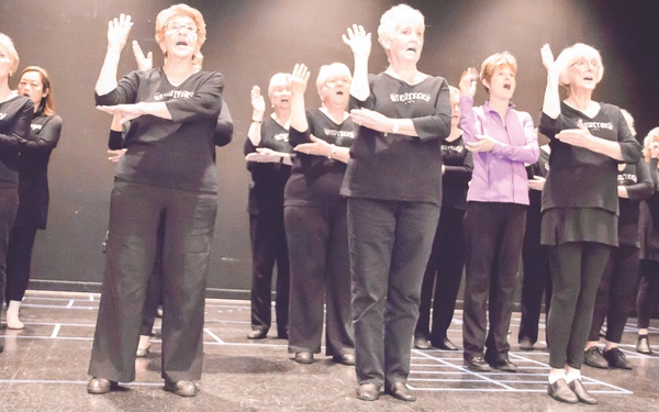 Sun City Strutter’s rehearse for their upcoming holiday show. (Photo by Tony Pratt/Sun Day)