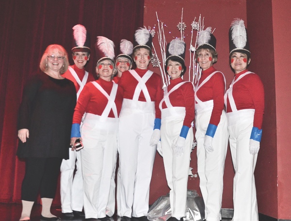 Sun City Strutters performing The Wooden Soldier March at the combined Strutters Prairie singers Christmas show on November 29. (Photos by Christine Such/Sun Day)