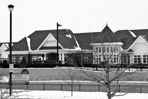 Alden Properties is currently at work on their three-story, 110-bed nursing care facility and a 60-bed memory care building, set to open this spring at the corner of Regency Square and Princeton Drive. (Photo by Chris LaPelusa/Sun Day)