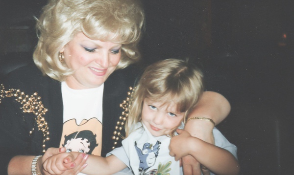 Schellerer and granddaughter Alexa in 1995.
