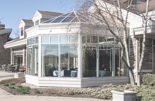 Due to the glass ceiling, too much sunlight has damaged furnishings inside the solarium, which is set for a remodel in July/August. (Photo by Tony Pratt/Sun Day)