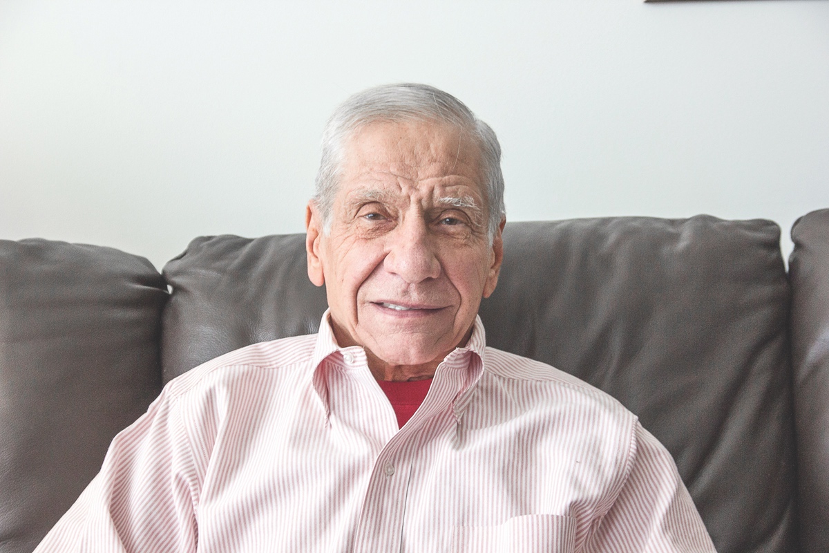 Accomplishments and enthusiasm seemed to be built into new resident Ron Saballus. (Photo by Tony Pratt/Sun Day)