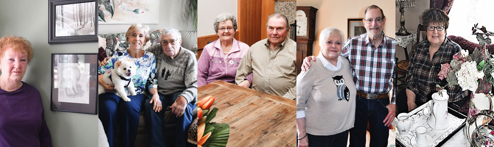 From left: Pat Riggs, Arlene and Don Pelland, Melba and Gerald Knust, Ruth and Al Roberts, Arlene Slem. (Photos by Christine Such/Sun Day)