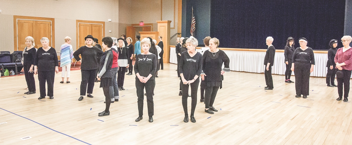 Strutters rehearse for their upcoming anniversary performance. (Photo by Tony Pratt/Sun Day)