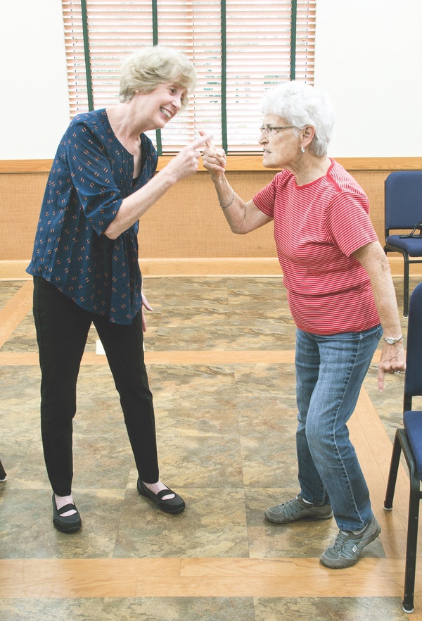 The ‘Odd Couple’ Diane Scott (left) and Janet Graf. (Photo by Tony Pratt/Sun Day)