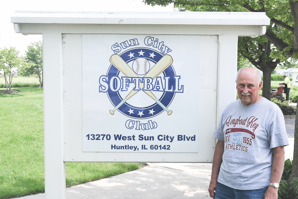 The Sun City Softball Club is honored to have 52 members of the armed services among their ranks. But Club President Glenn Groebli (here) says their upcoming four-inning game is meant honor all veterans in Sun City. (Photo by Christine Such/Sun Day)
