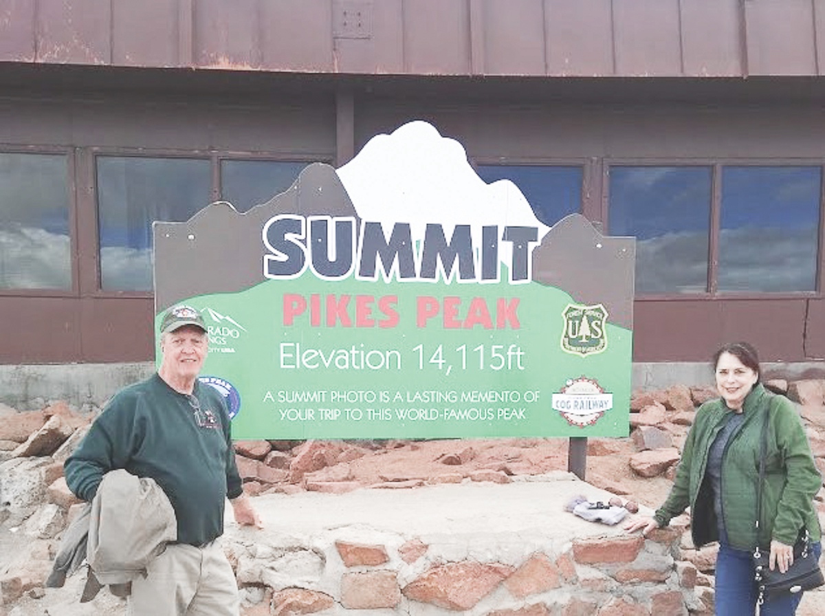 Mike and Eileen Giltner at Pike's Peak.