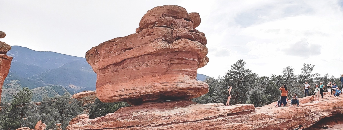 A mamouth boulder in Garden of the Gods, Colorado Springs.