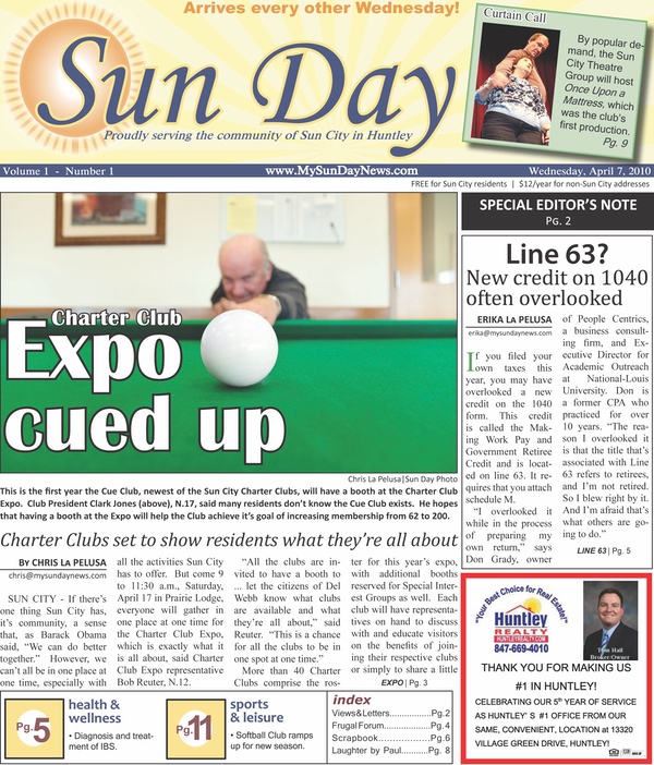 Our first edition, published April 7, 2010.