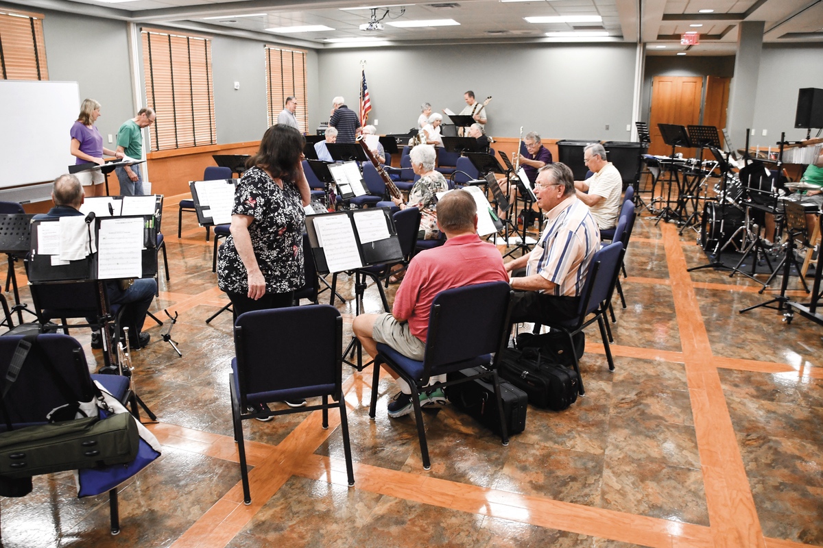 The Sun City Concert Band returns to Prairie Lodge for practice. (Photo by Christine Such/Sun Day)