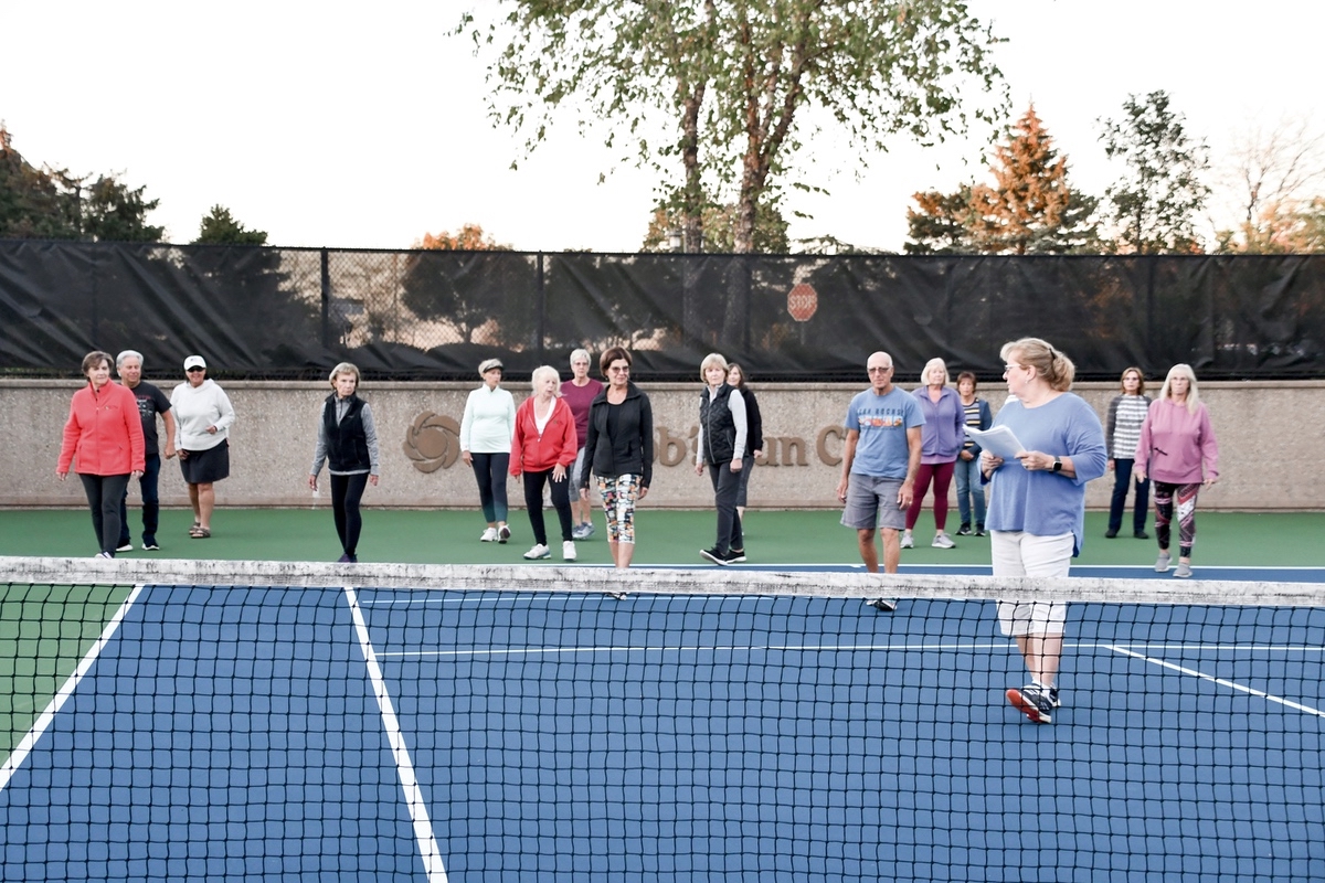 In an effort to improve footwork and concentration, some tennis players are taking line dancing lessons for their skills on the court. (Photo by Christine Such/My Sun Day News)
