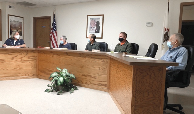 The Rutland Township Board of Trustees welcomed its newest member at the September 24, 2021 board meeting. Mr. Raul Lemus (center) joins (R-L) Bill Siers, Dave Kenik, Jan Siers and Township Clerk Kathleen J. Rendl. Lemus filled an open position on the board. His term expires in 2025. (Photo by David Goode/My Sun Day News)