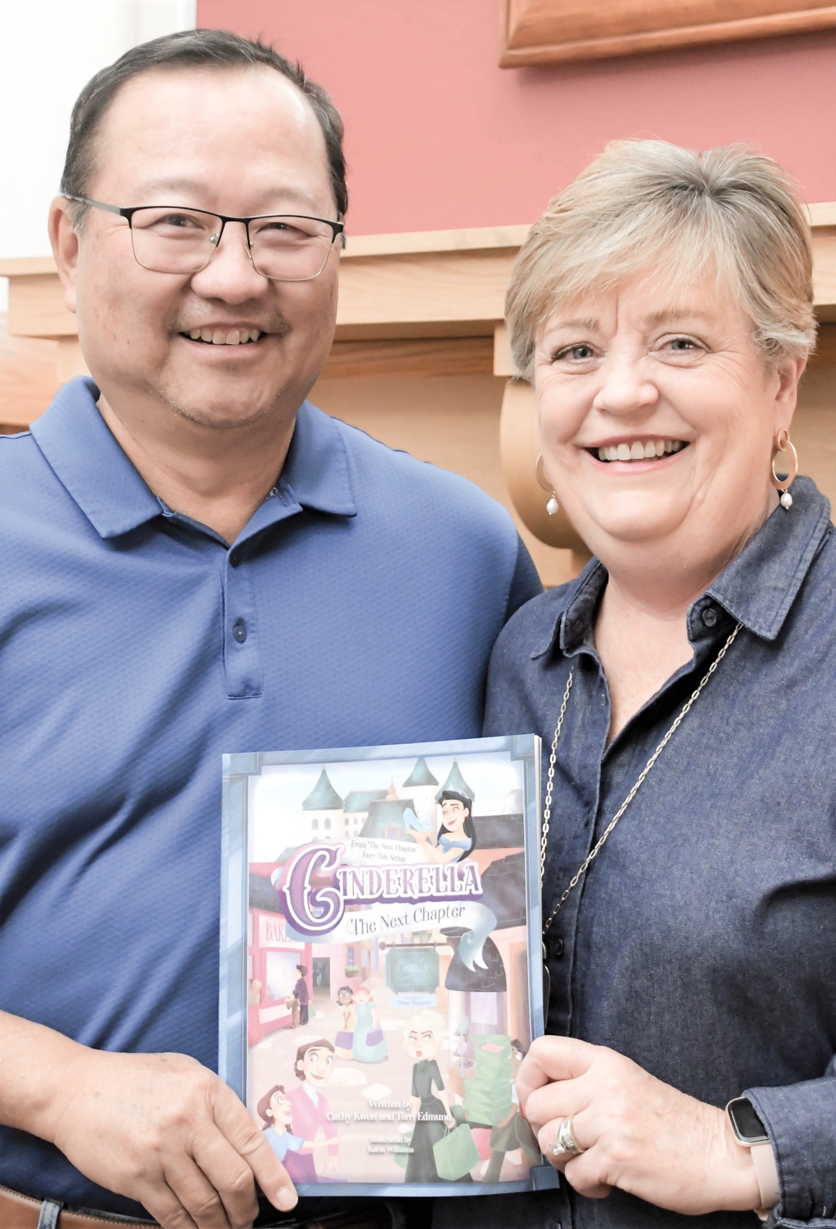 Sun City resident Cathy Kwon continues the story of Cinderella in her new book Cinderella the Next Chapter. She’s shown here with her husband Mike. (Photo by Christine Such/My Sun Day News)