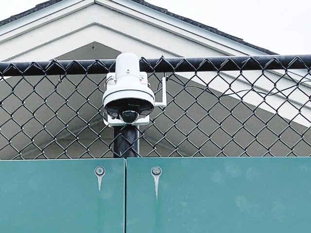 Cameras installed around the tennis courts are proposed to be used for data usage collection. (Photo by David Goode/My Sun Day News)
