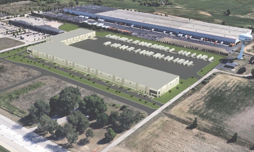 Architectural rendering of MG Logistics new industrial building located south of Village Green shopping center and north of Freeman Rd. (Photo provided)