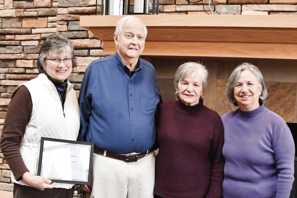Dennis Wolff of Huntley was saved as citizen bystanders, Barb Verdich, left and Nancy Parente who performed CPR Dec. 6, 2022. Wolff was having a cardiac arrest incident at Del Webb Fitness Center. (Photo by Christine Such/My Sun Day News)