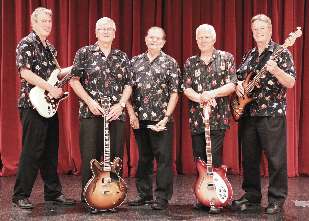 Brian McKay, Pat McKay, Dave O’Neil, Steve Sawatski, and John Toth form the band Triple Play after meeting each other on the softball field. (Photo provided)