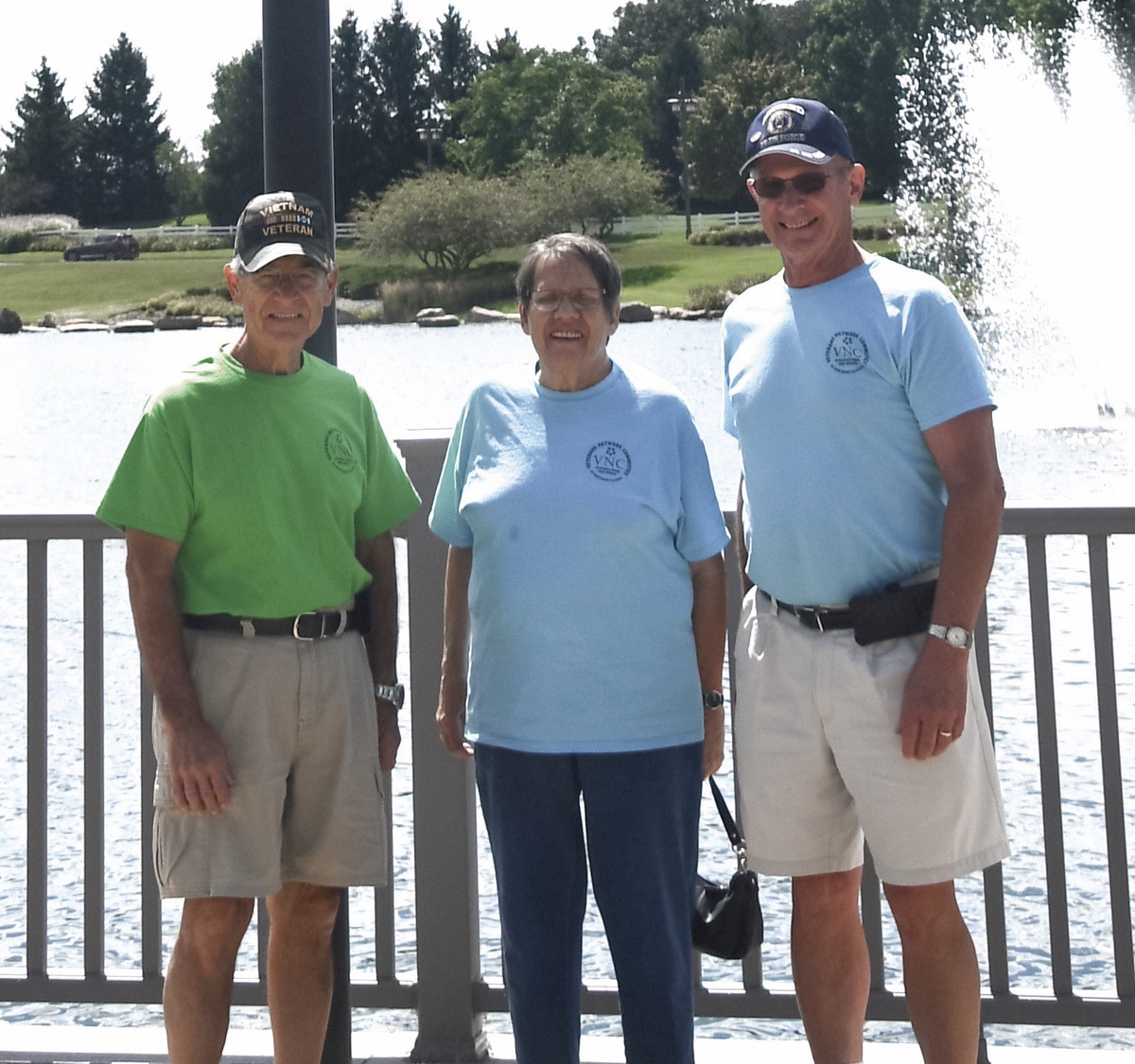 Sun City Veterans Larry Wojtas, Mary Andruzzi, and Mike Seymour.