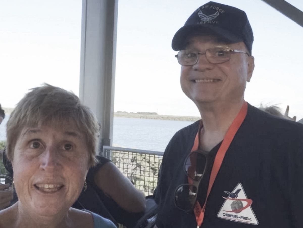 Ken and Mary Kozy at the OSIRISRex launch in 2016.
