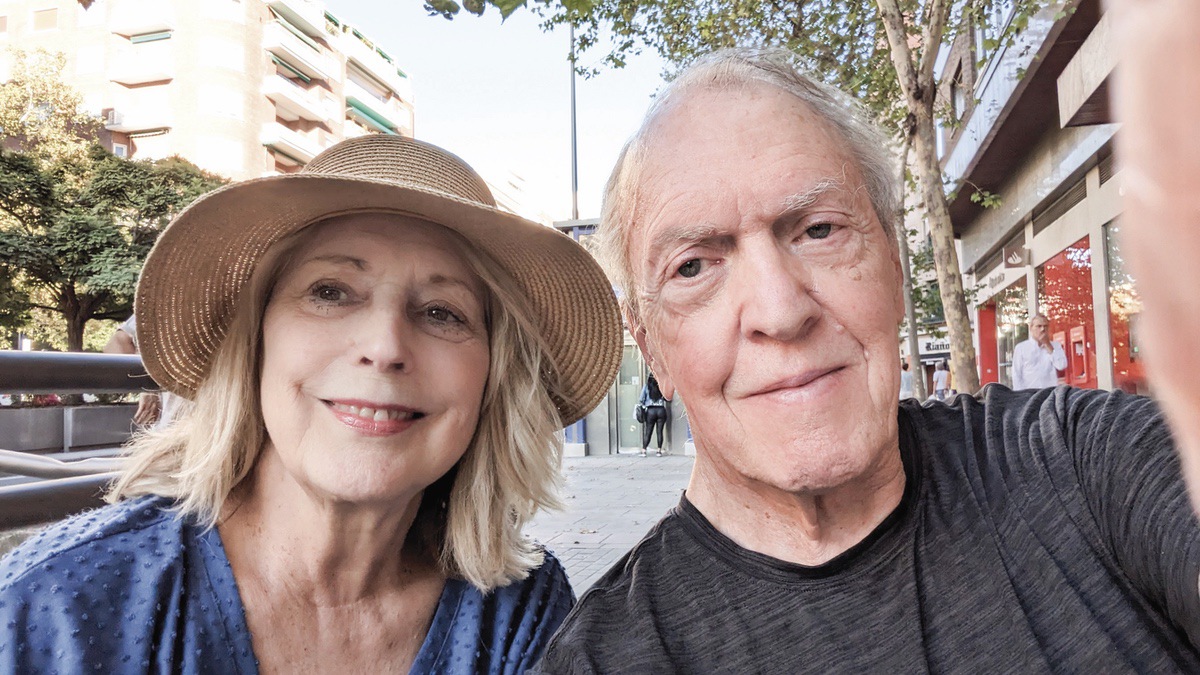 Your travelers, Mike and Eileen Giltner in Barcelona. (Photo by Mike Giltner/My Sun Day News)