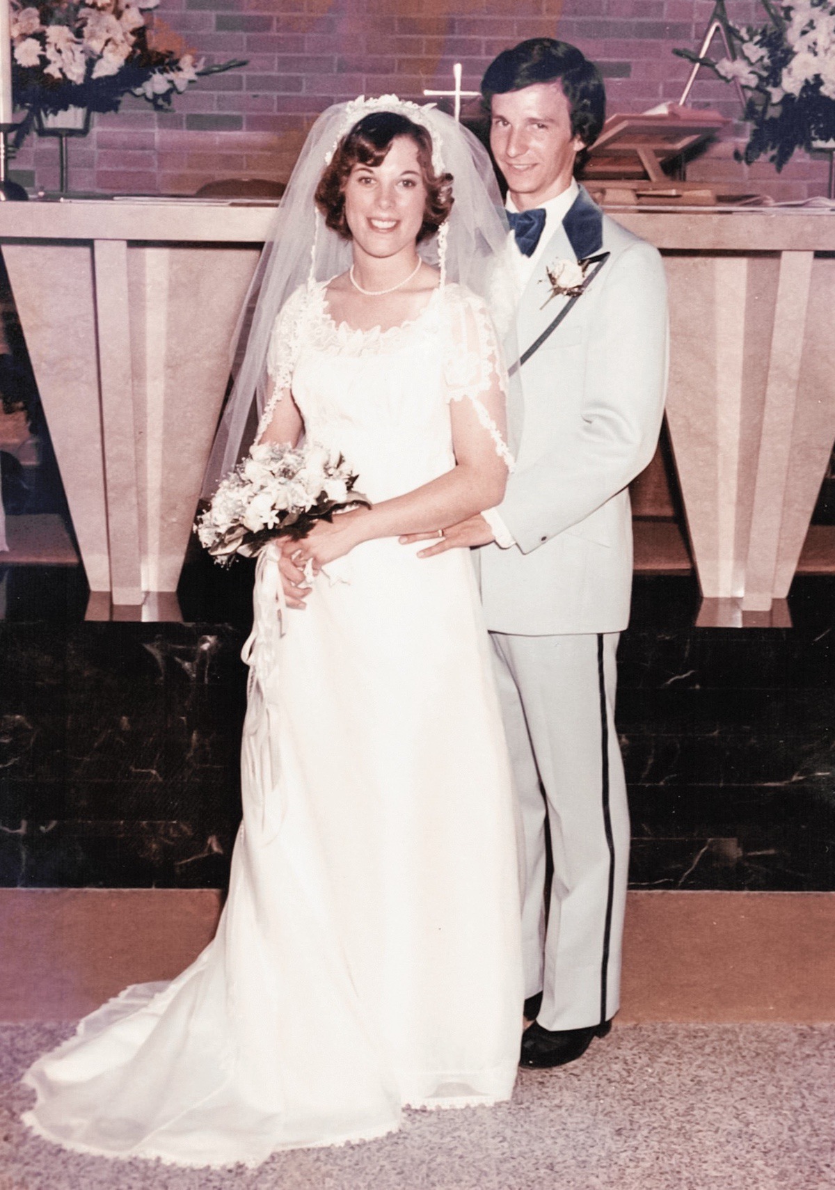 Mike and Cathy Verzal on their wedding night in 1976. (Photo provided)
