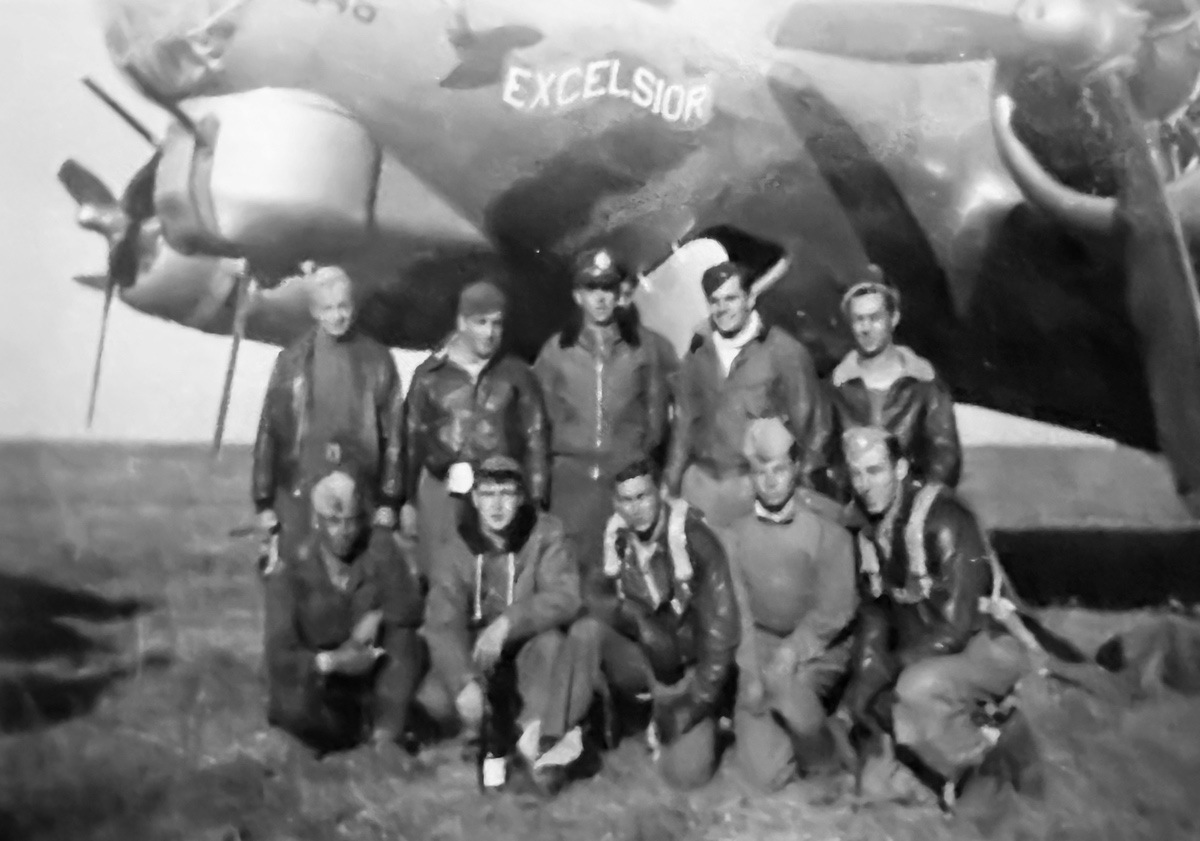 Charles Kupsky was a top turrent gunner/engineer on a B-17 during WWII. Between 1944-45, Kupsky participated in some of the most dangerous missions of the war over Poland, France, and Germany. This photo was taken September 18, 1944 before a mission over Warsaw. (Photos provided)