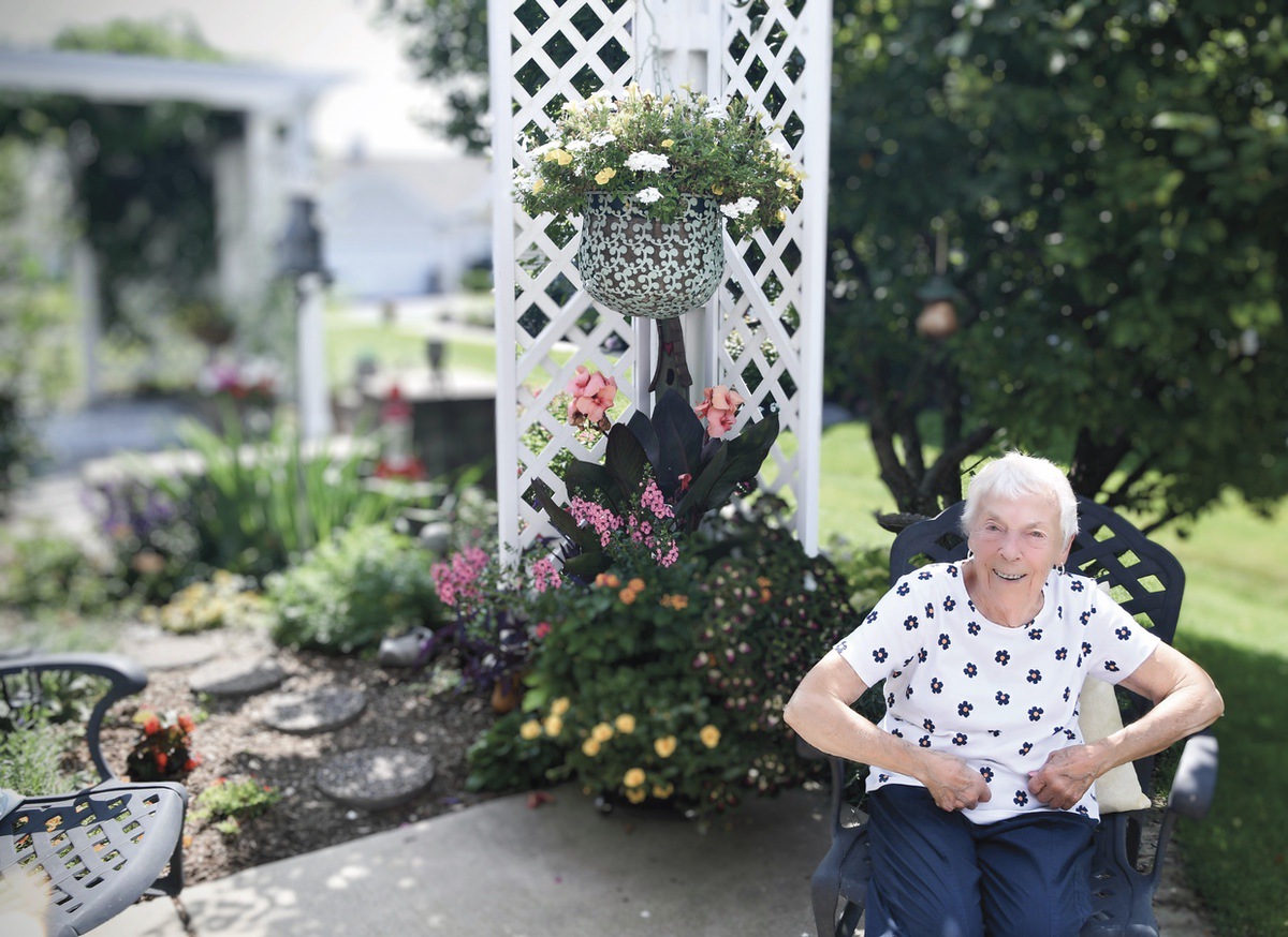 At 94, Sun City resident Joann Miller remains a constant gardener. She says it brings her health, happiness, and pleasure. (Photo by Christine Such/My Sun Day News)