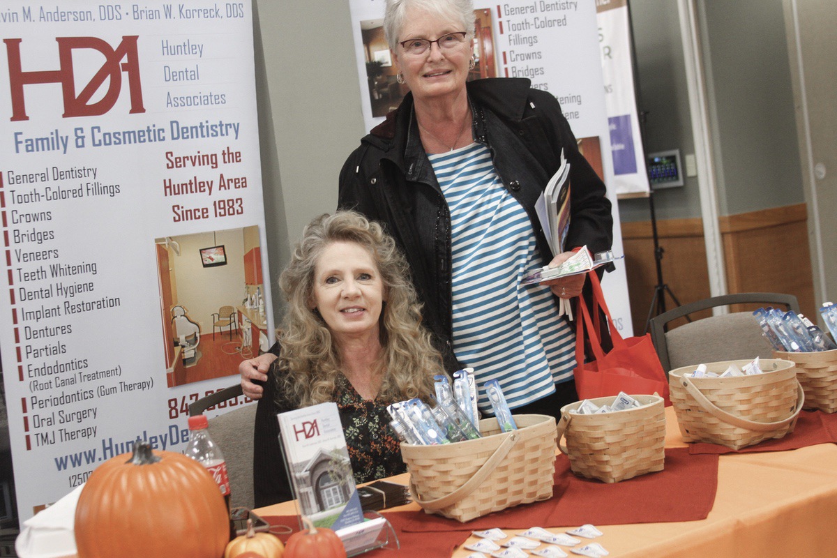 Century Dental’s Marissa Batdorff (left) is here with patient Donna Williams. (Photo by Steve Peterson/My Sun Day News)