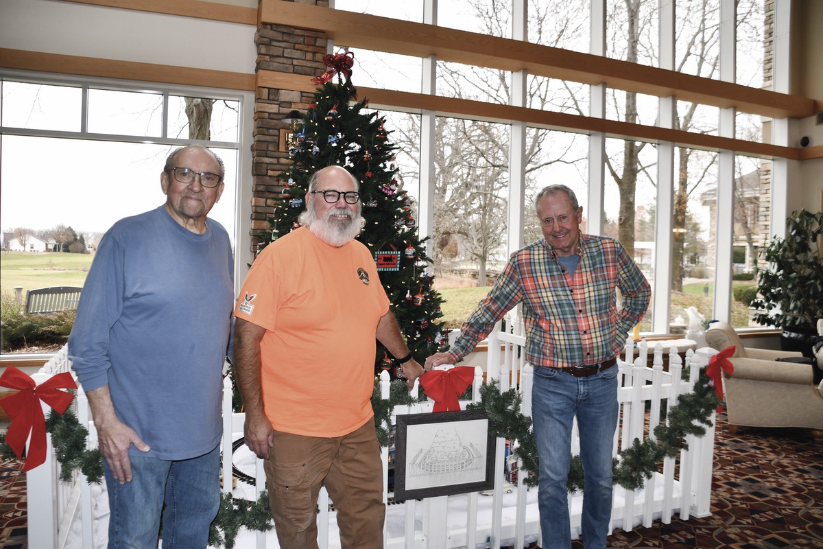 The Model Railroad Club train display is back! Posed here with this popular display are members (L to R) Dale Svoboda, Mike Nicholson, and Mark Flodin. (Photo by Christine Such/My Sun Day News)