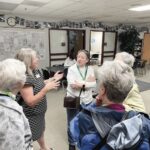 D158 Superintendent Jessica Lombard meets with Sun City residents at a previous visit to Huntley High School. (Photo by Christine Such/My Sun Day News)