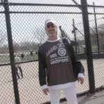 Lumbarjacks player The Drew Catania of the 16-Inch PM League sports a “2025 Champions” jersey. The Sun City Softball Club season begins May 11. (Photo by Steve Peterson/My Huntley News)