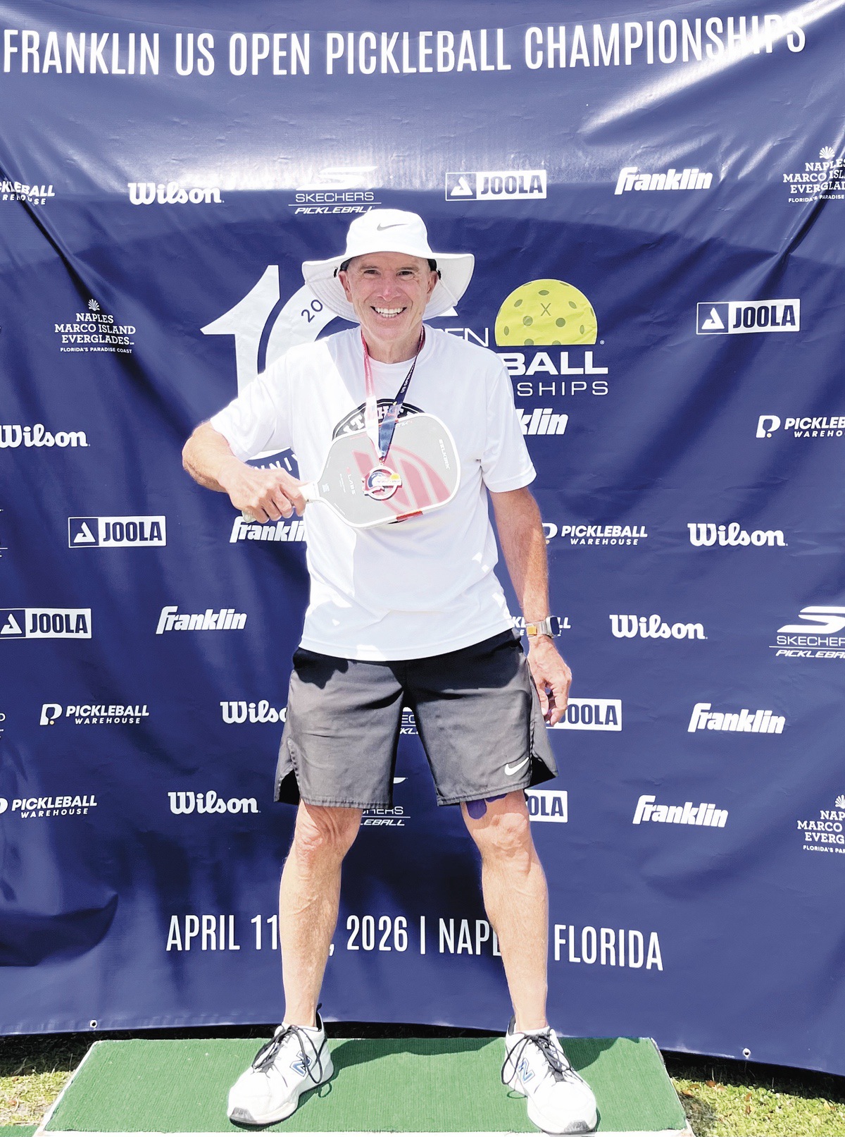 Sun City resident John Schwan won the silver medal at the US Open Pickleball Tournament. (Photo provided)