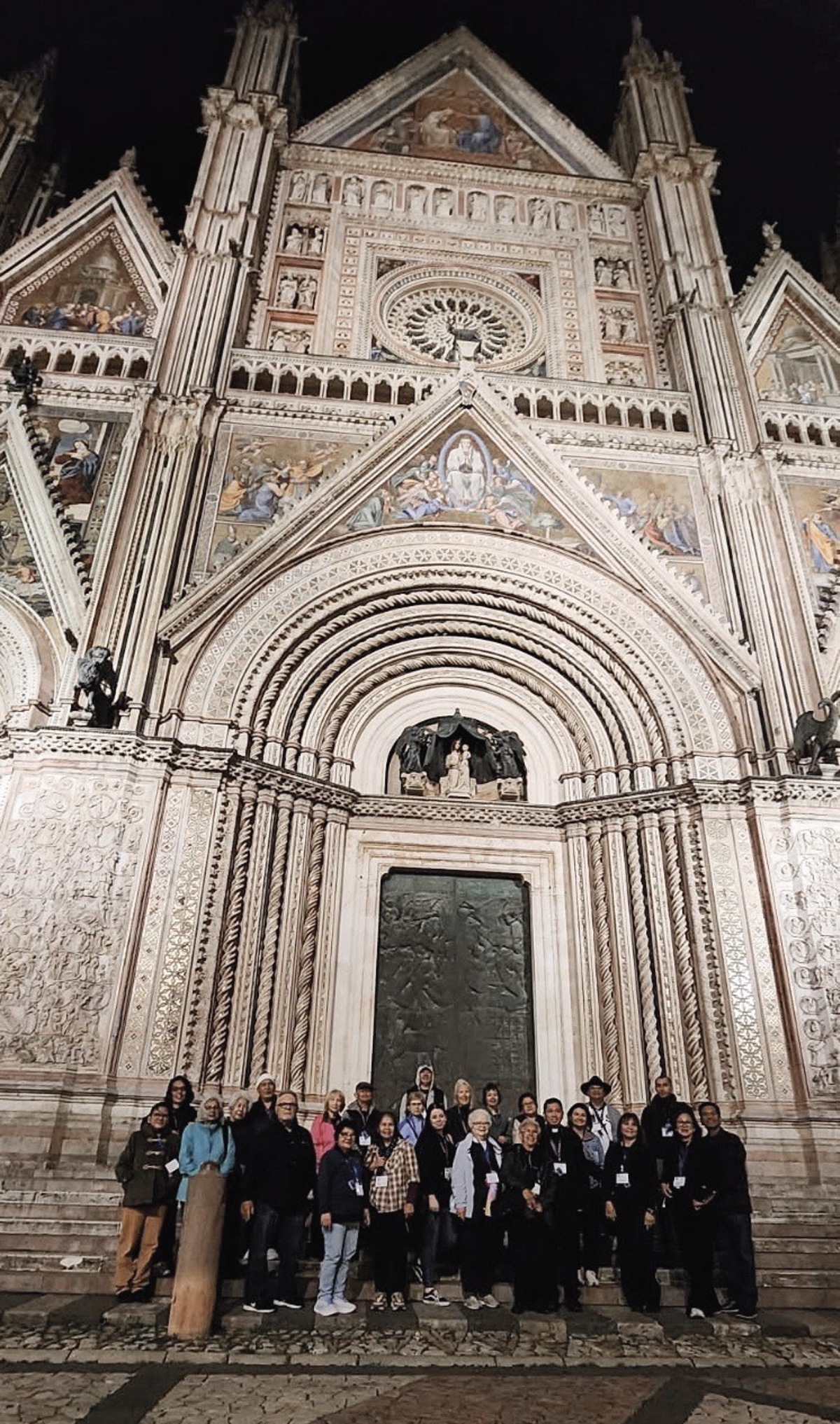 Participants of the pilgrimage visited the 14th-century Duomo di Orvieto. (Photo provided)